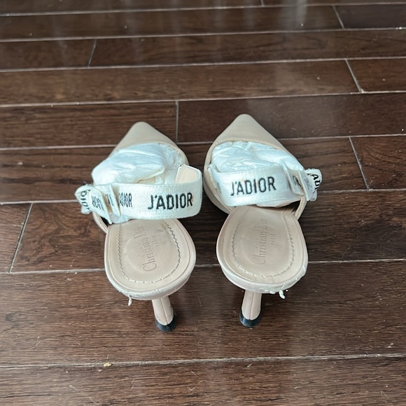 Jadior Slingback Pumps in Nude Fabric - Picture 16 of 16